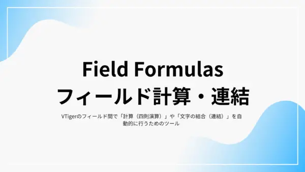 Field Formulas (フィールド計算・連結) - 拡張機能マニュアル